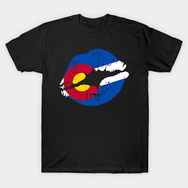 Kiss me I'm from Colorado T-Shirt by LILNAYSHUNZ